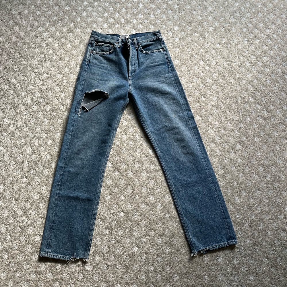 Agolde 90s Mid Rise Loose Fit Jeans in “Portal” - Picture 2 of 6